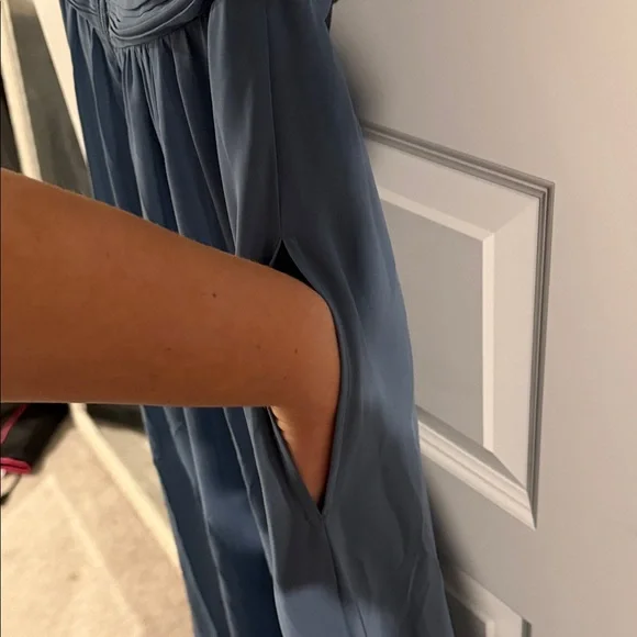 Birdy Grey Grace Convertible Chiffon Blue Formal Maxi Dress Bridesmaid - Picture 14 of 15